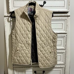 Lands' End | Beige Quilted Vest